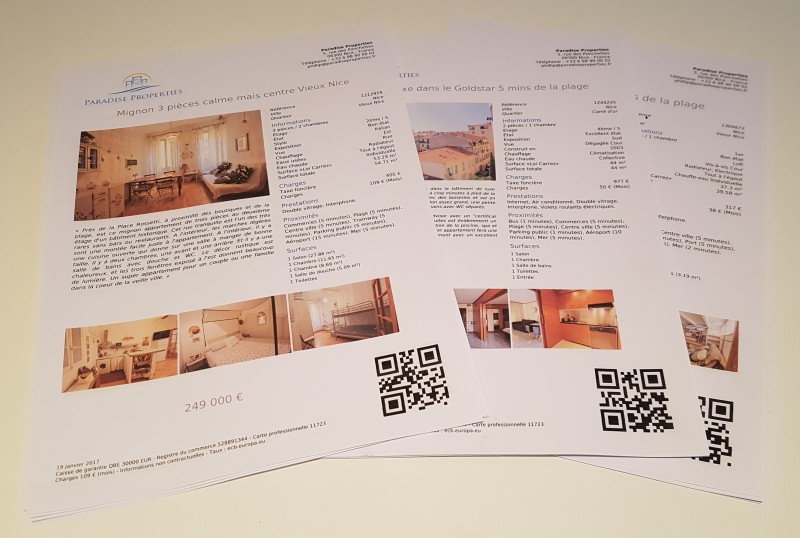 Fichies of property for sale in Nice